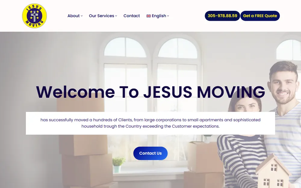 Jesus Moving homepage
