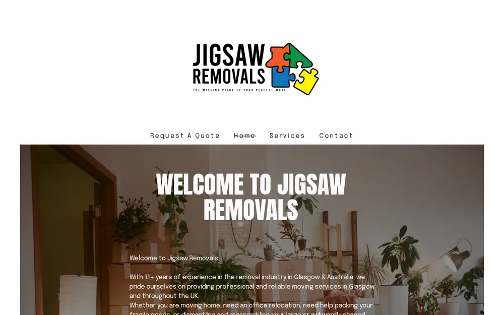 Jigsaw Removals Ltd homepage