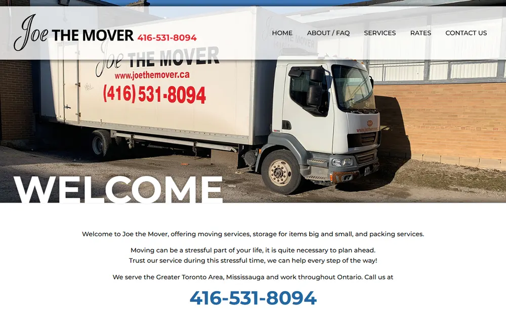 Joe The Mover homepage