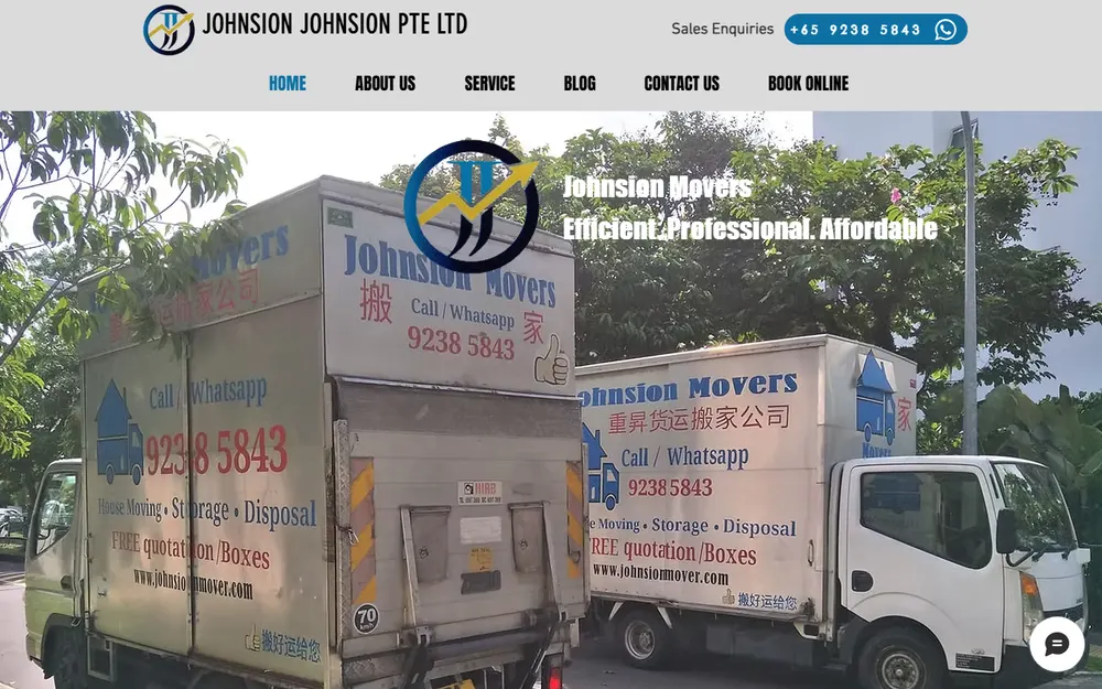 Johnsion Mover homepage