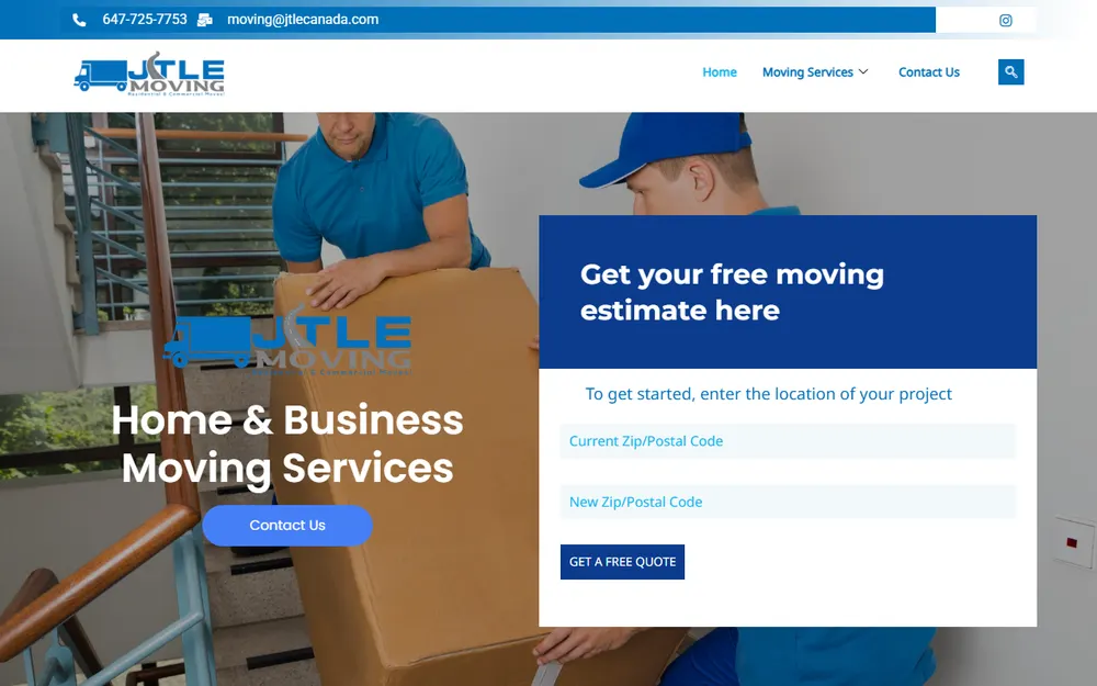 JTLE Canada Ltd - Moving homepage