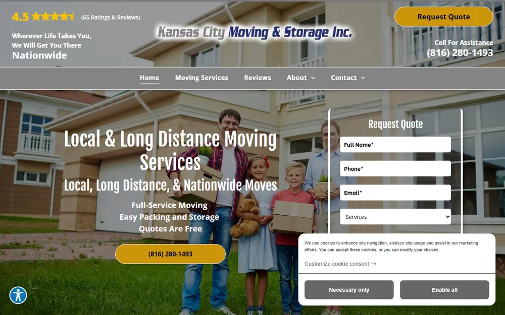 Kansas City Moving & Storage Inc. homepage