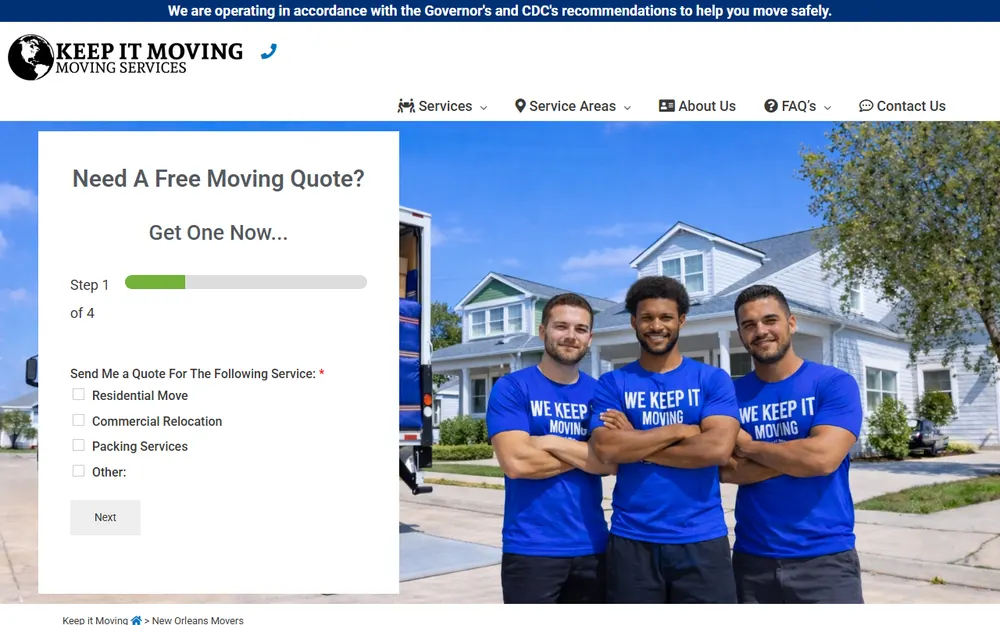 KEEP IT MOVING homepage