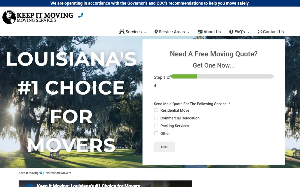 KEEP IT MOVING homepage