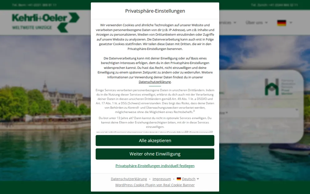 Kehrli + Oeler AG homepage