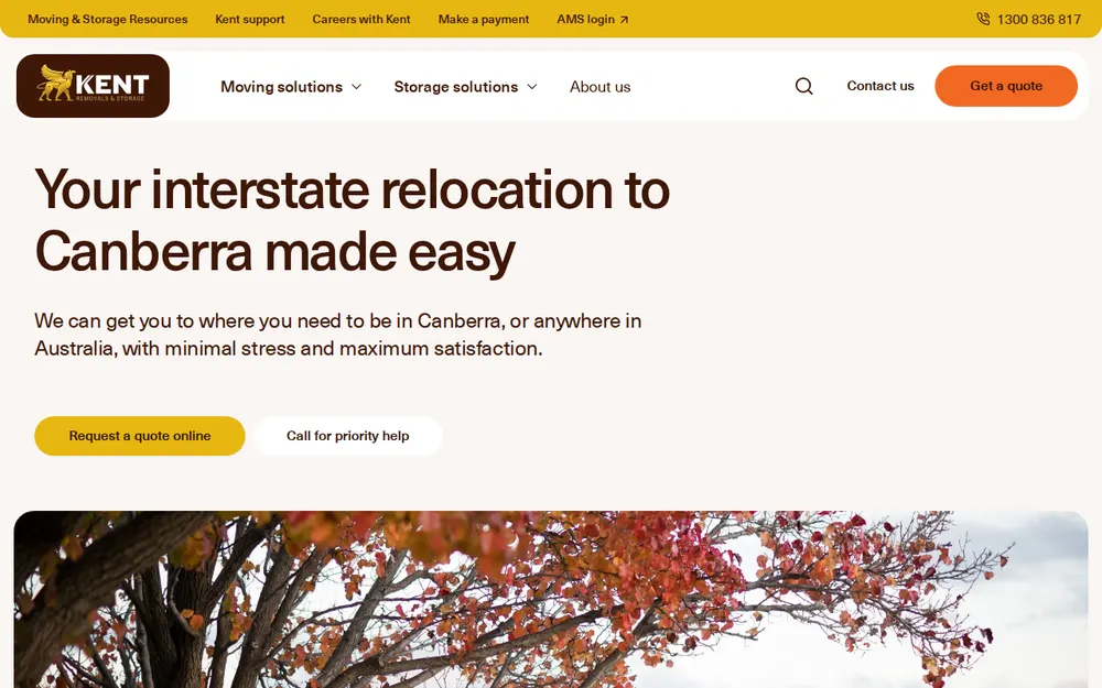 Kent Removals & Storage - Canberra homepage