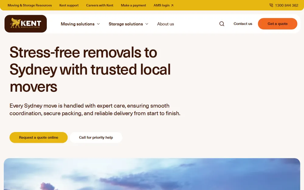 Kent Removals & Storage - Sydney homepage