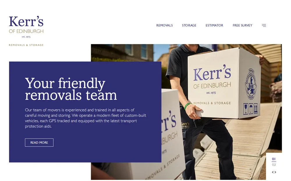 Kerr's of Edinburgh - Removals and Storage homepage