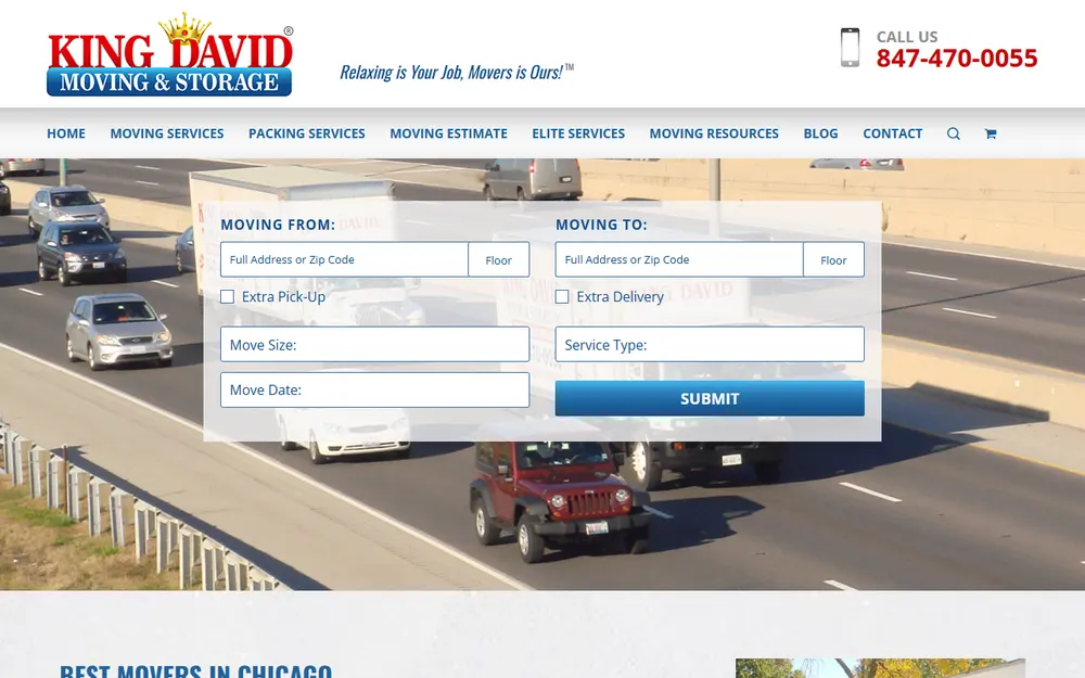 King David Moving & Storage, Inc homepage