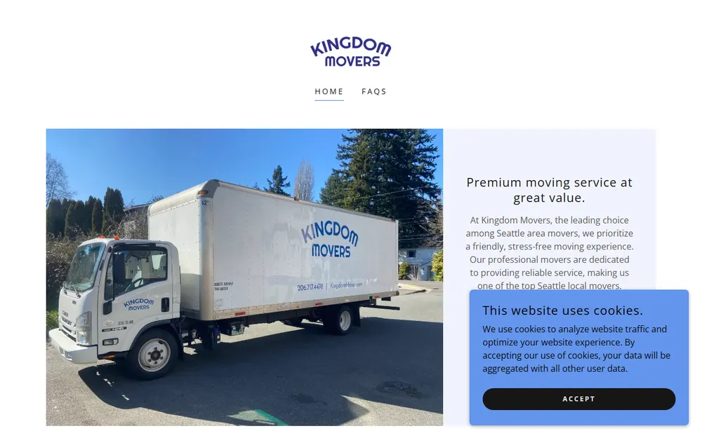 Kingdom Movers homepage