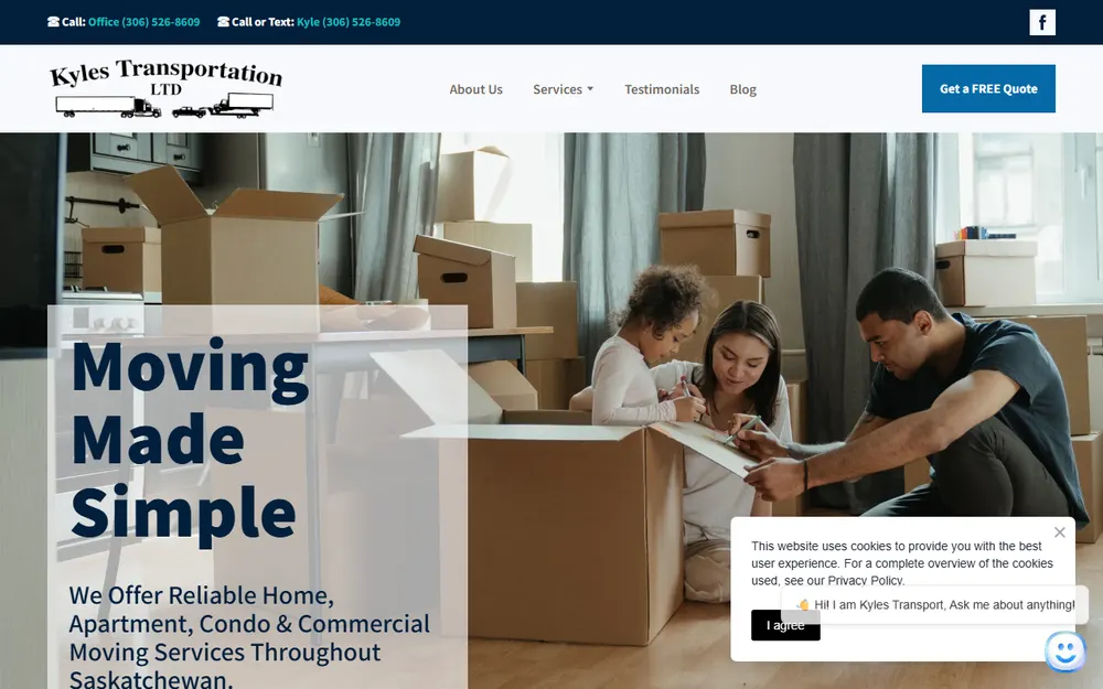 Kyles Transportation LTD homepage