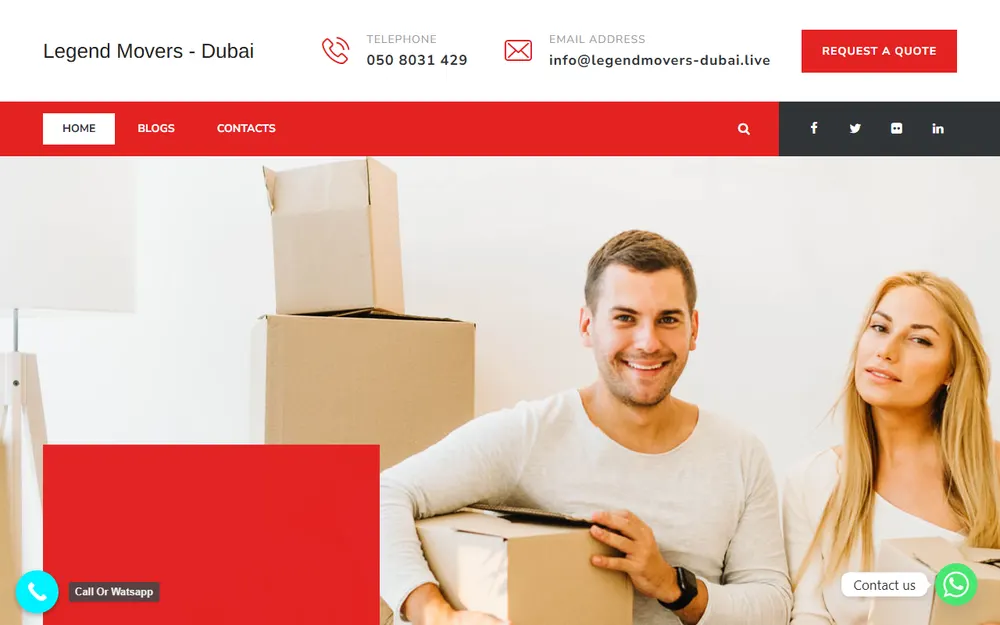 Legend Movers And Packers Dubai homepage