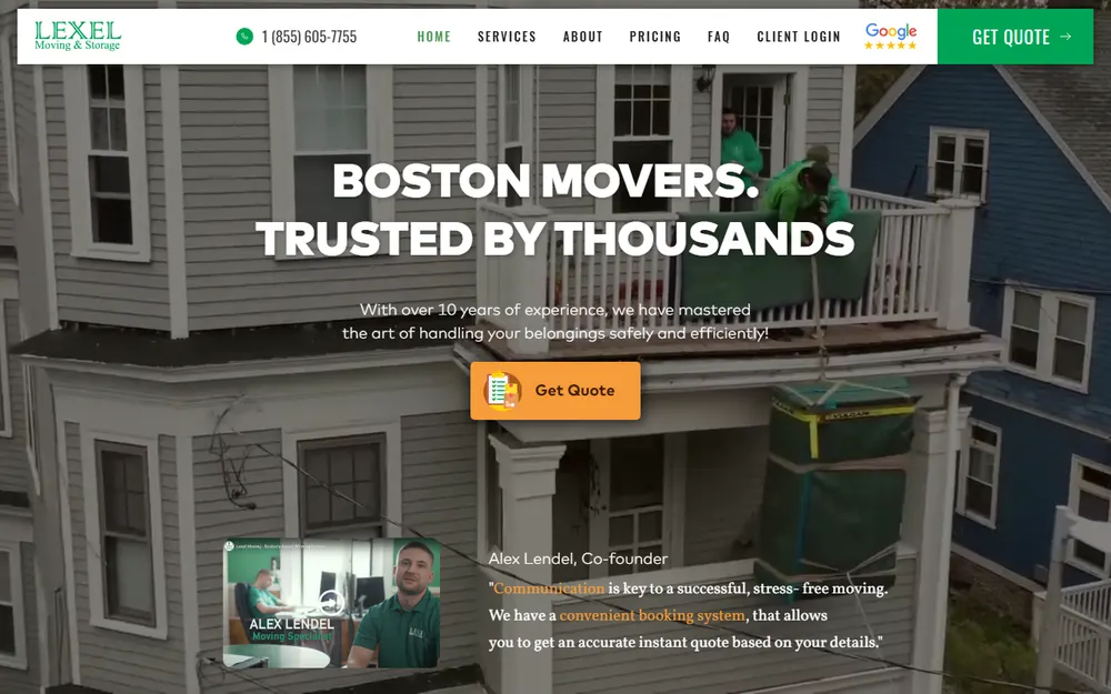 LEXEL Movers - TOP Long Distance Moving & Storage homepage
