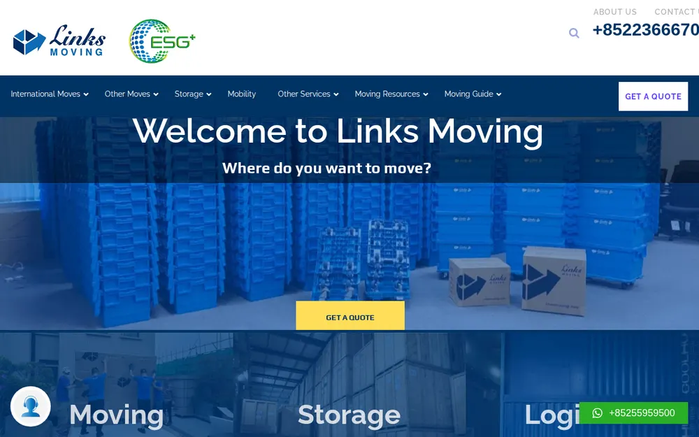 Links Moving Relocation homepage