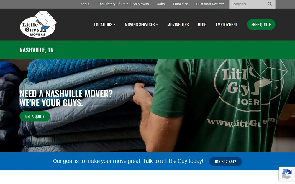 Little Guys Movers Nashville homepage
