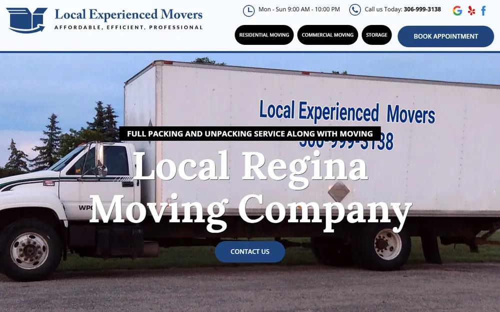Local Experienced Movers homepage