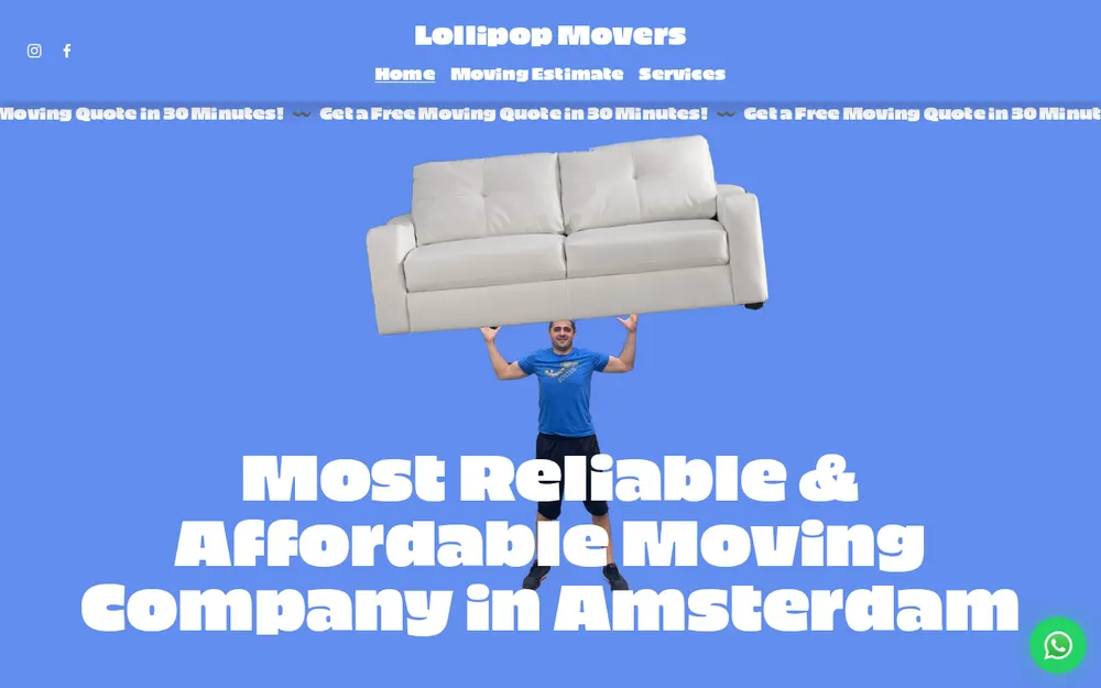 Lollipop Movers homepage