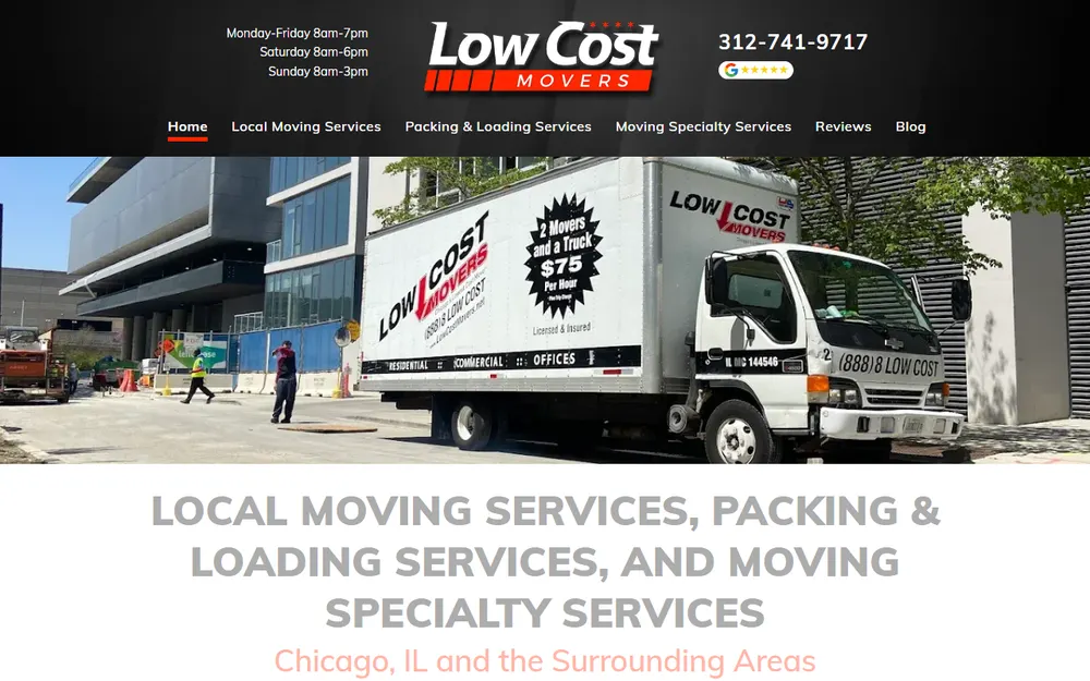 Low Cost Movers, Inc homepage