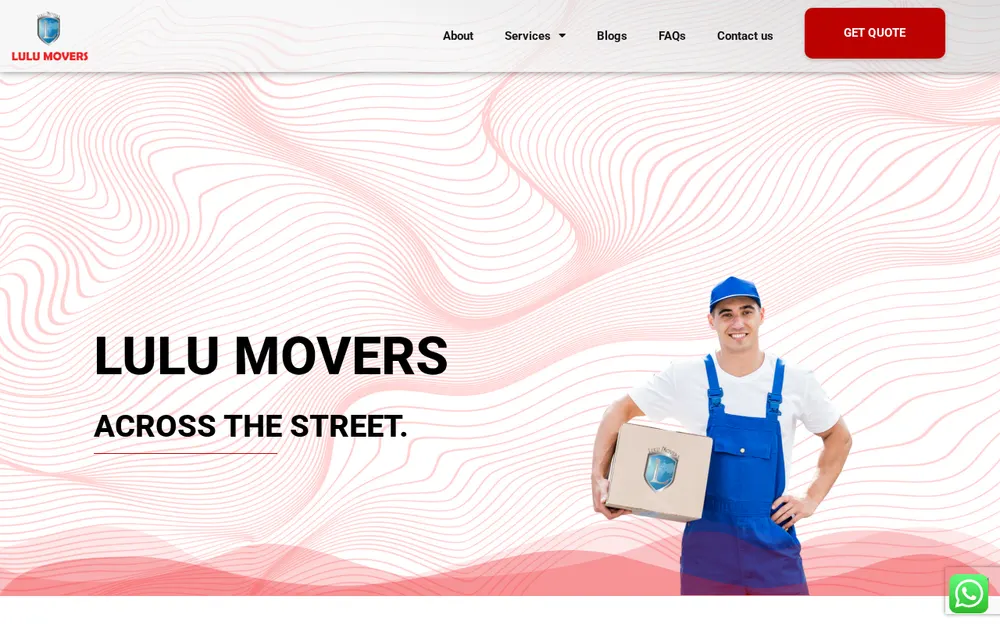 Lulu Movers homepage