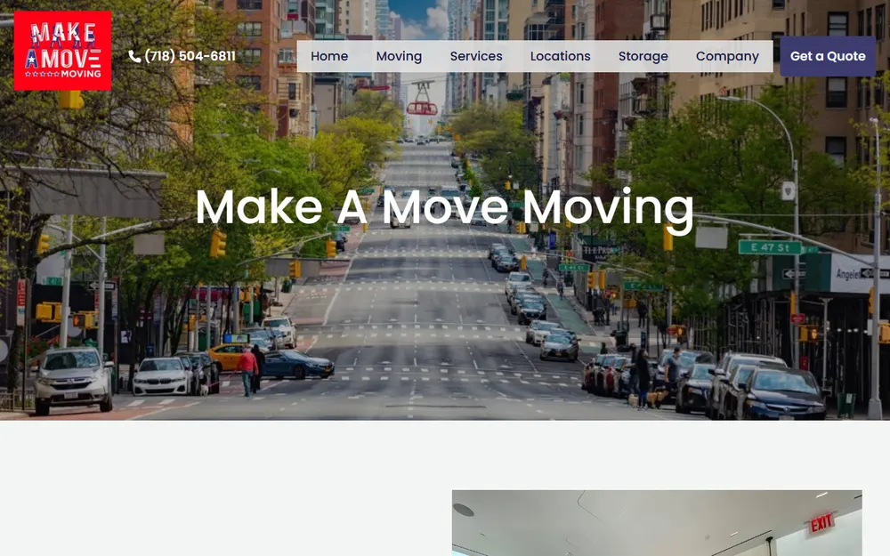 Make A Move Moving homepage