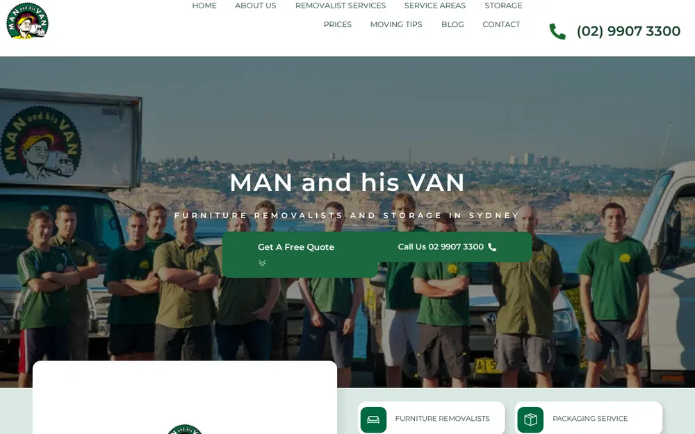 Man and His Van homepage