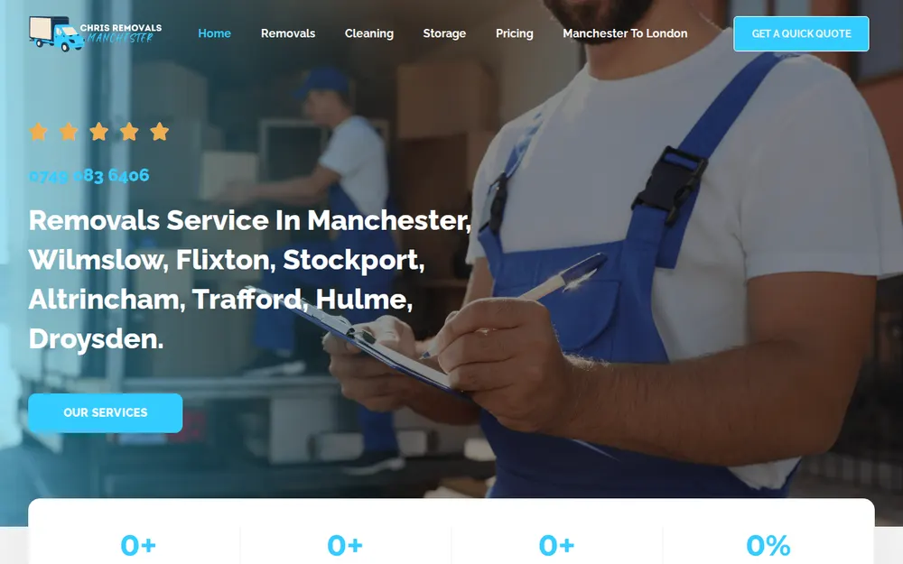 Man and van Manchester/ Removals homepage
