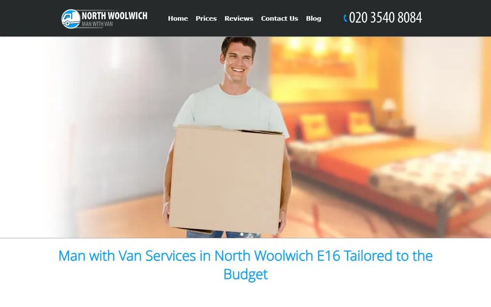 Man with Van North Woolwich Ltd homepage