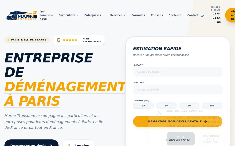 MARNE TRANSDEM - Devis de Déménagement Rapide et Gratuit homepage
