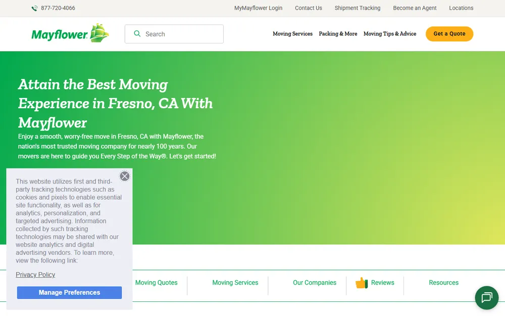 Master Movers homepage