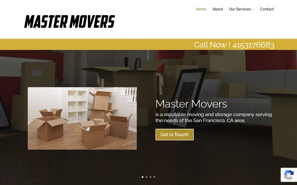 Master Movers homepage