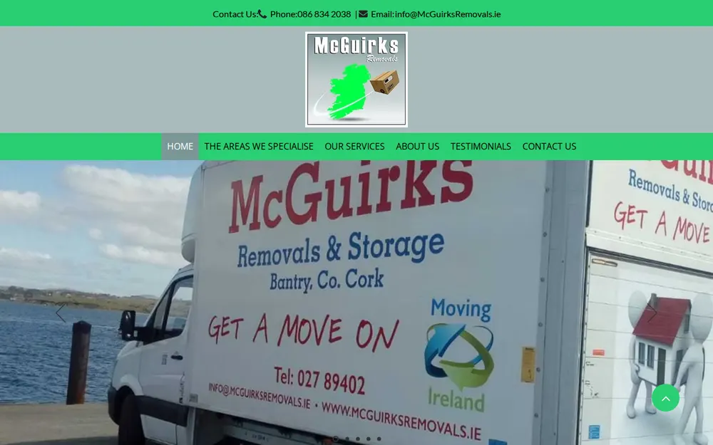 McGuirks Furniture Removals homepage