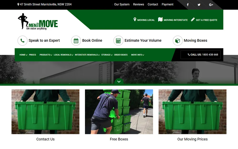 Men That Move homepage