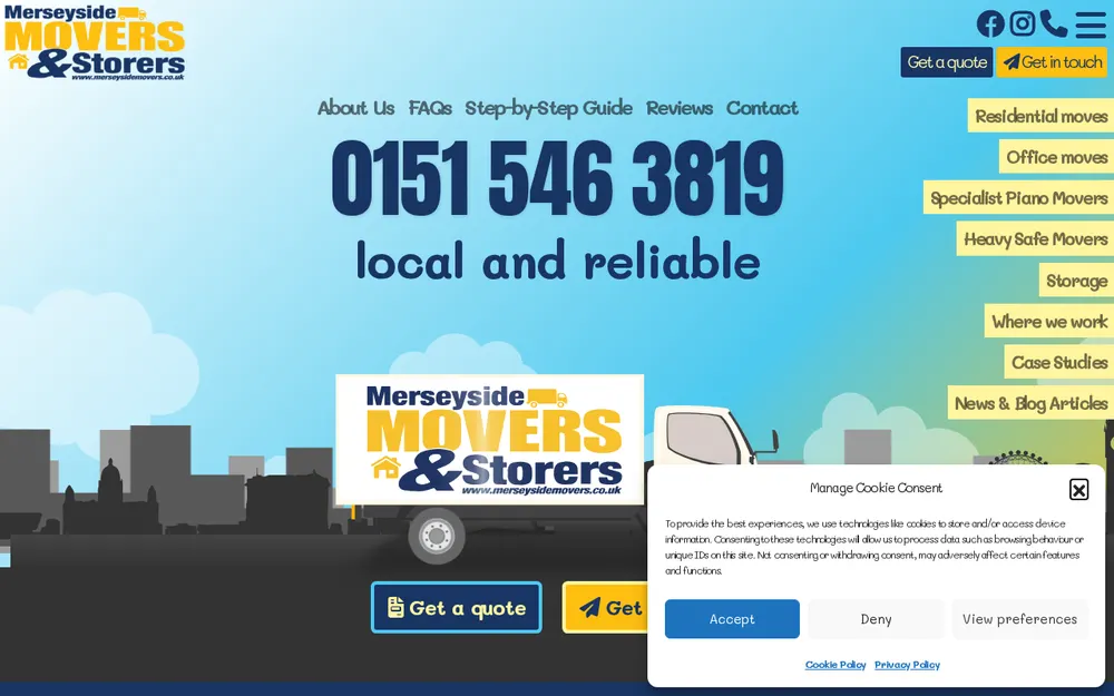Merseyside Movers & Storers Ltd homepage