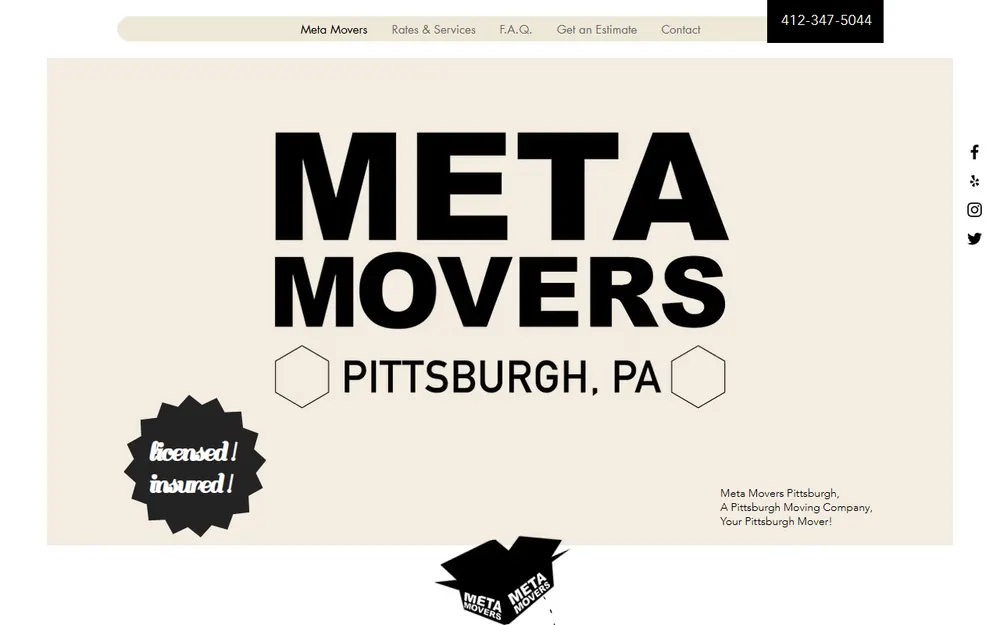 Meta Movers homepage