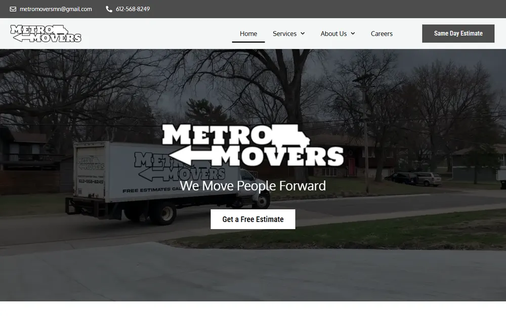 Metro Movers homepage