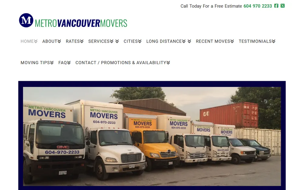 Metro Vancouver Movers homepage