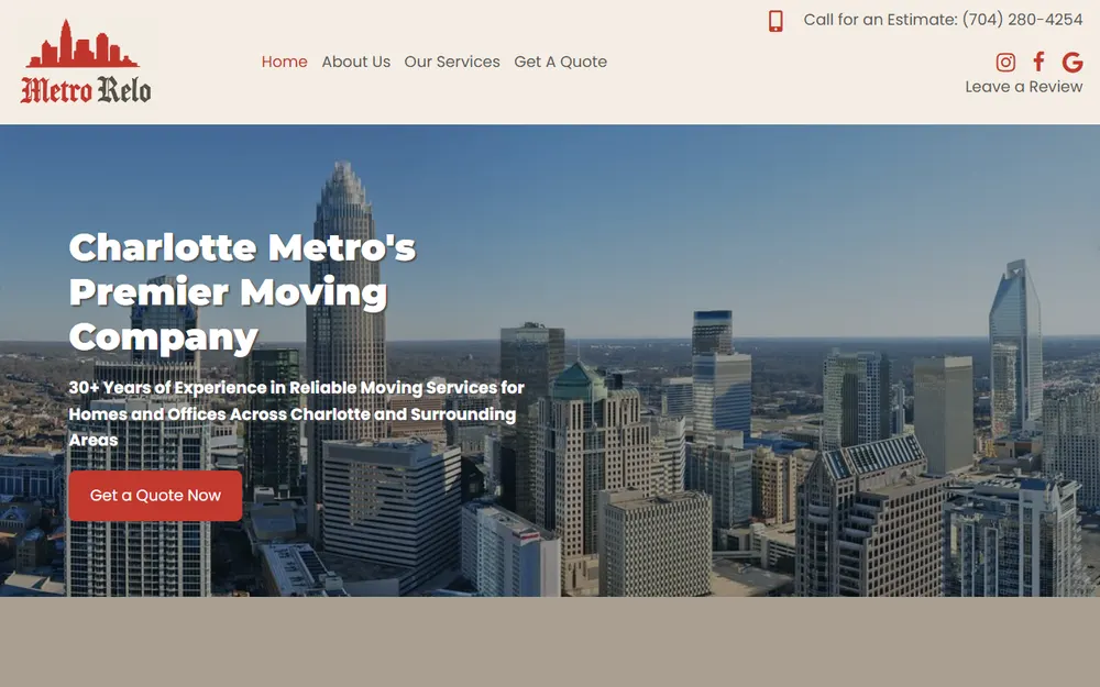 Metrolina Relocation Moving & Storage homepage