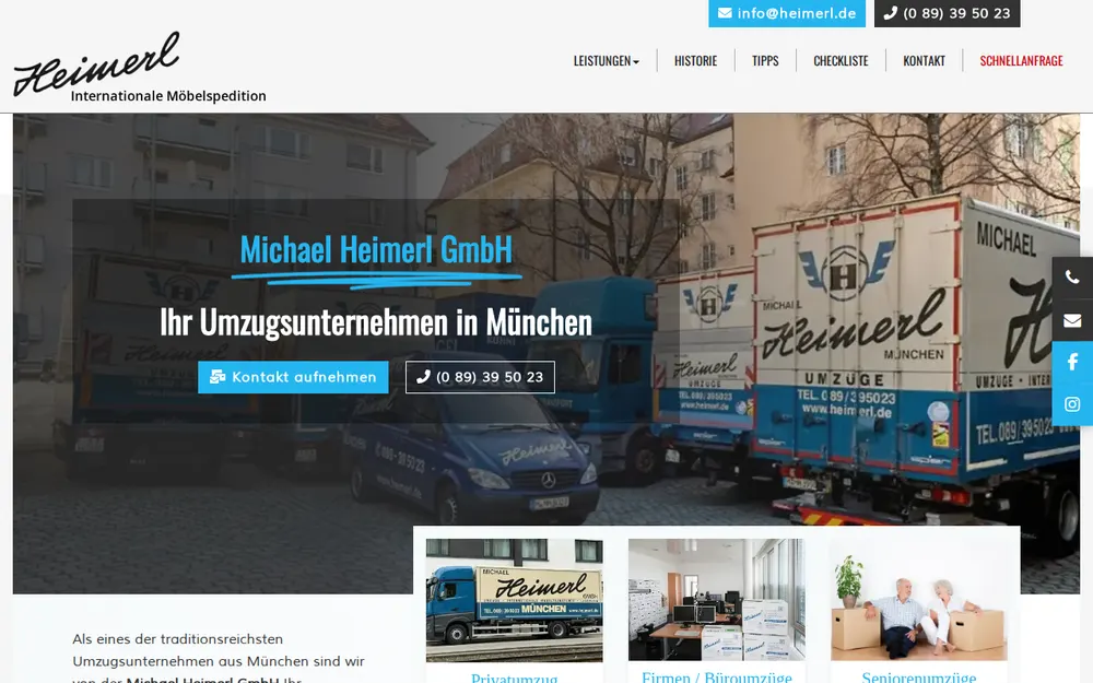 Michael Heimerl GmbH homepage