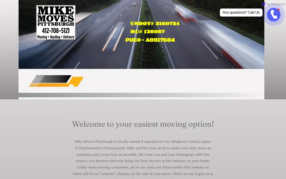 Mike Moves Pittsburgh homepage