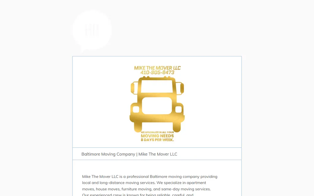 Mike The Mover LLC homepage