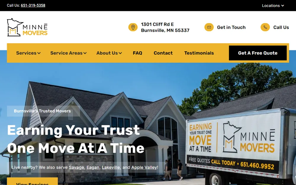 Minne Movers homepage