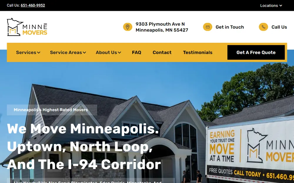 Minne Movers homepage