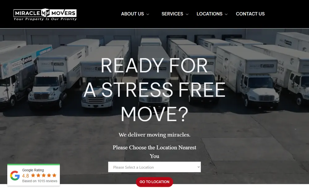 Miracle Movers Pittsburgh homepage