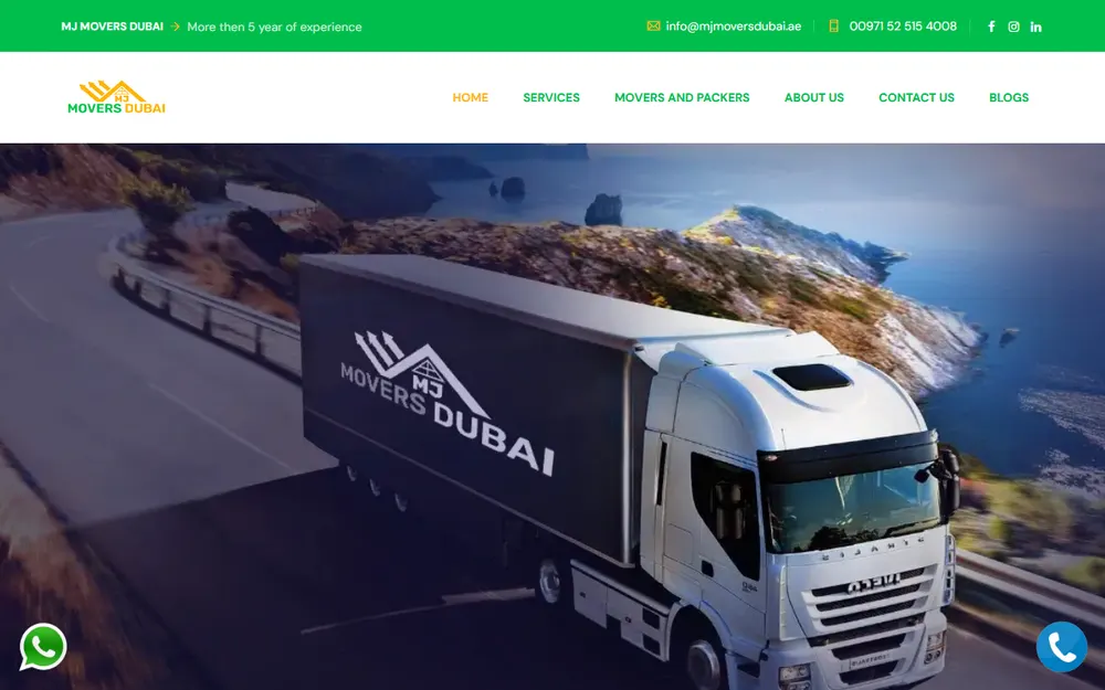 Mj Movers and Packers in Dubai | Shifting Company in Dubai homepage