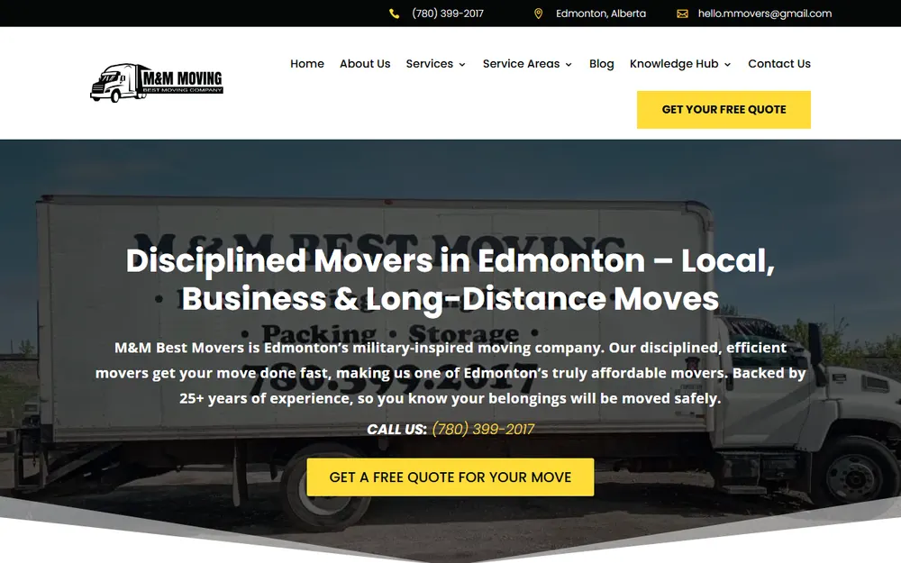 M&M Best Movers homepage