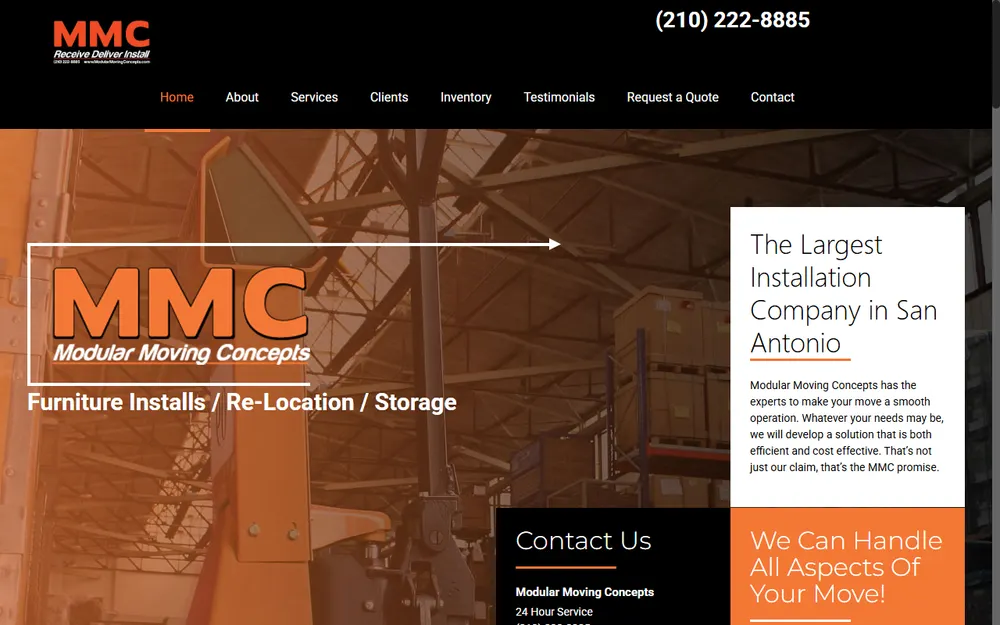 Modular Moving Concepts homepage