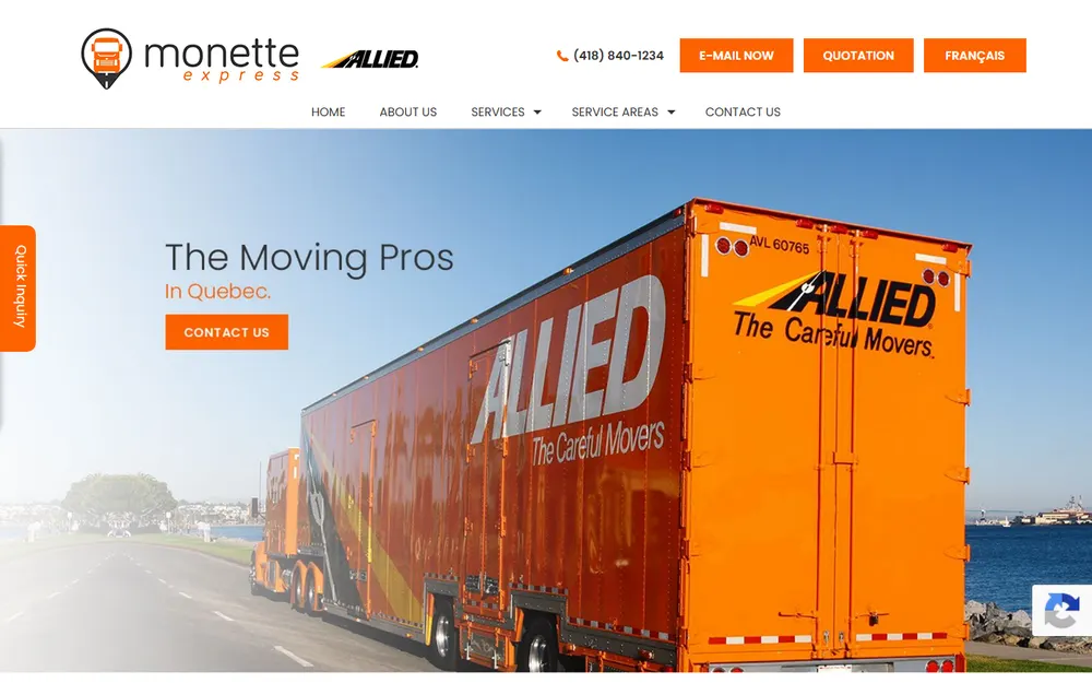 Monette Express Quebec Inc homepage