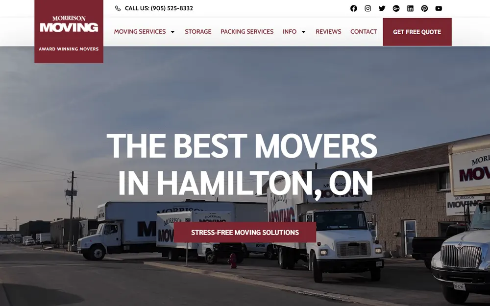 Morrison Moving homepage