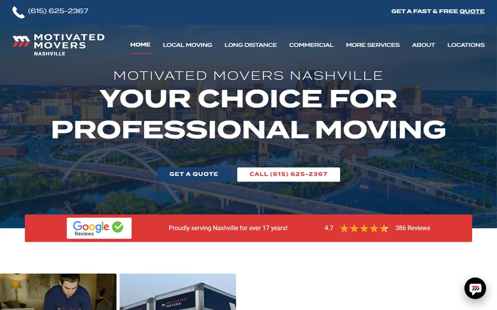 Motivated Movers homepage