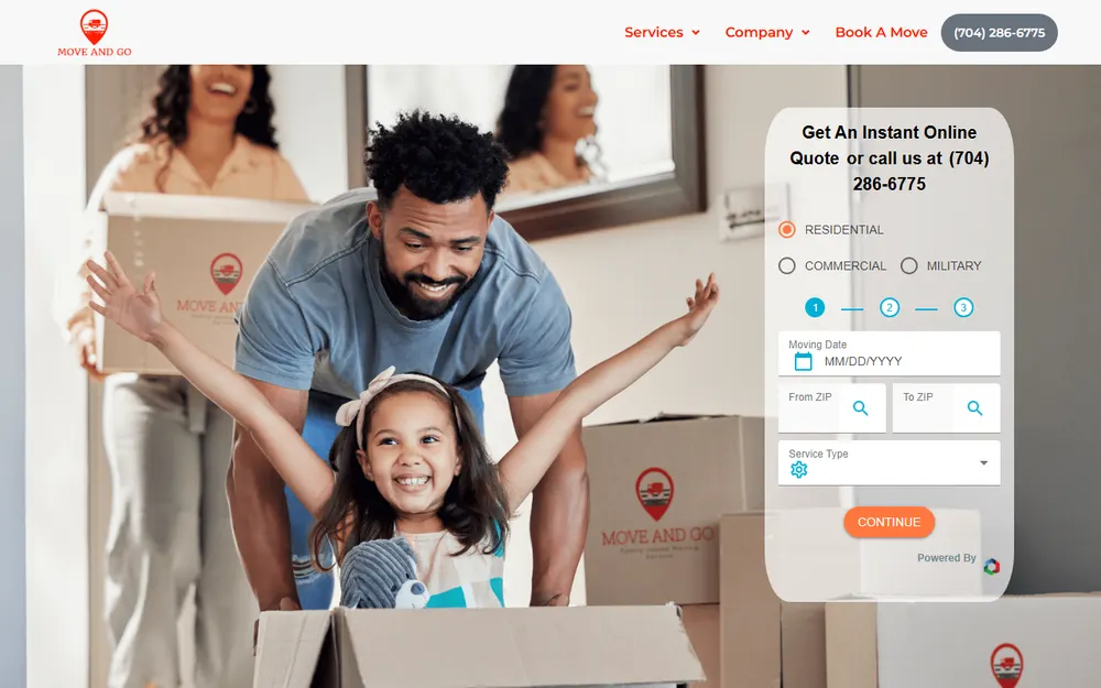 Move and Go, LLC homepage
